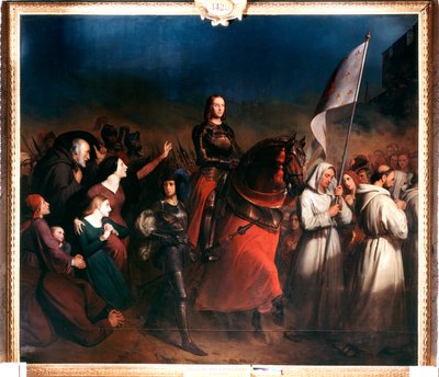 Entrada de Juana de Arco en Orleans, Noche de la Liberación de la Ciudad, 8 de mayo de 1429, c. 1818-1862 de Henry Sheffer