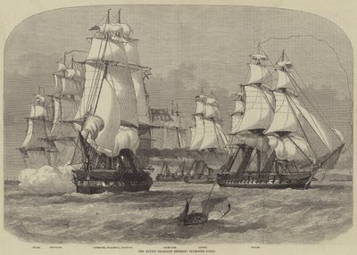 El Escuadrón Volador entrando en Plymouth Sound de Henry Spernon Tozer