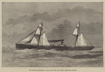 El Haytian, perteneciente a la West India and Pacific Steam-Ship Company de Henry Spernon Tozer