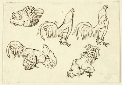 Bocetos de aves de corral de Henry Stacy Marks