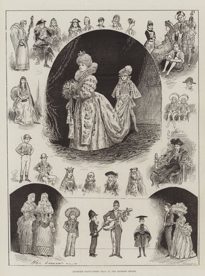 Baile de disfraces juvenil en la Mansion House de Henry Stephen Ludlow