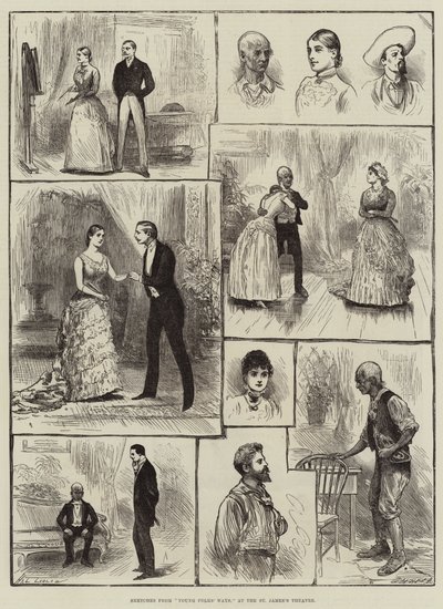 Bocetos de las maneras de los jóvenes, en el Teatro St James de Henry Stephen Ludlow