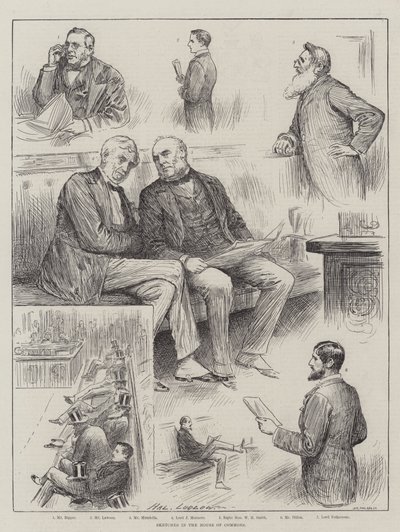Bocetos en la Cámara de los Comunes de Henry Stephen Ludlow