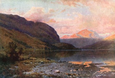 Loch Lubnaig, Perthshire (litografía en color) de Henry Sutton Palmer
