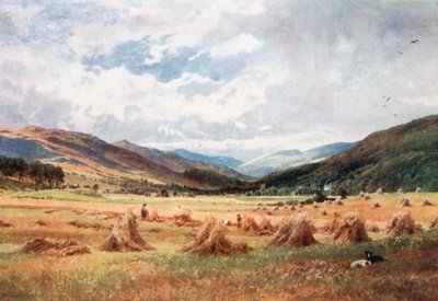 Mirando hacia Glen Lochy, cerca de Killin, Perthsire (litografía en color) de Henry Sutton Palmer