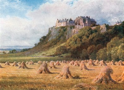 Castillo de Stirling desde el Nudo del Rey (litografía en color) de Henry Sutton Palmer
