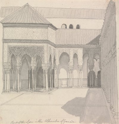Patio de los Leones de la Alhambra de Granada de Henry Swinburne