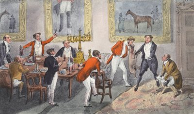 La sangre y el bull-dog (litografía) de Henry Thomas (after) Alken