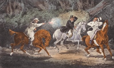 "Stand and deliver" (litografía) de Henry Thomas (after) Alken