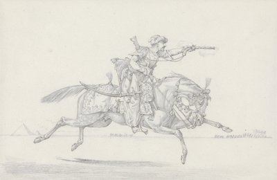 Un mameluco cargando disparando una pistola de Henry Thomas Alken