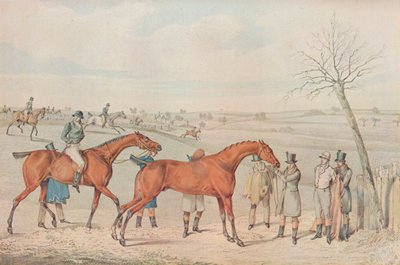 Una carrera de obstáculos: El ganador, 1827 de Henry Thomas Alken