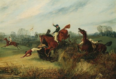 Un incidente en la reunión de invierno de Lucas de Henry Thomas Alken