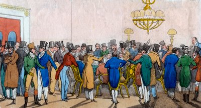 La primera introducción de Bob al juego, un infierno moderno, c1821 de Henry Thomas Alken