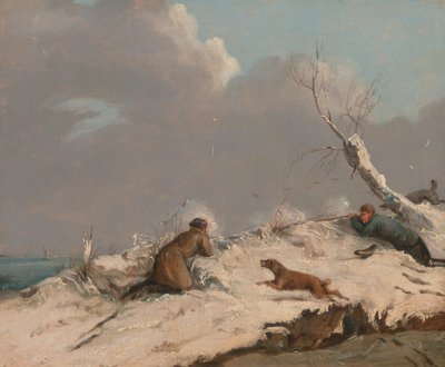 Cazar patos en invierno de Henry Thomas Alken