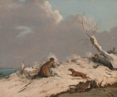 Caza de patos en invierno de Henry Thomas Alken