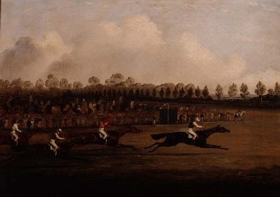 Final del Doncaster St. Leger de Henry Thomas Alken