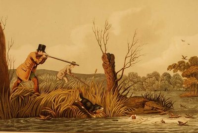 Caza de flackers, publicado por Thomas McLean de Henry Thomas Alken