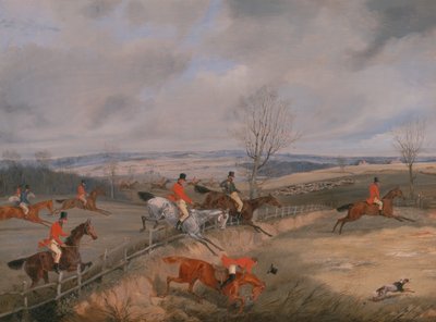 Escena de caza: dibujando la cubierta de Henry Thomas Alken
