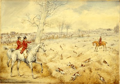 Escenas de caza: Sobre el seto de Henry Thomas Alken