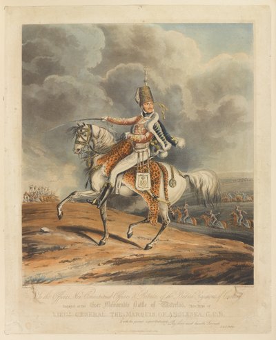 ¿Teniente General El Marqués de Anglesea, G.C.B?, Batalla de Waterloo, 1815 de Henry Thomas Alken