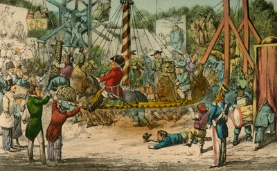 El Sr. Jorrocks da un paseo en la fiesta en St. Cloud, 1838 de Henry Thomas Alken