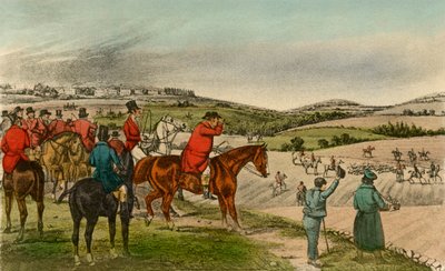 El Sr. Jorrocks telegrafía al zorro, 1838 de Henry Thomas Alken