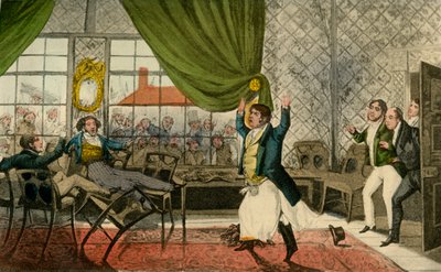 ¡Oh Caballeros! ¡Caballeros! aquí hay un lamentable Suceso, 1838 de Henry Thomas Alken