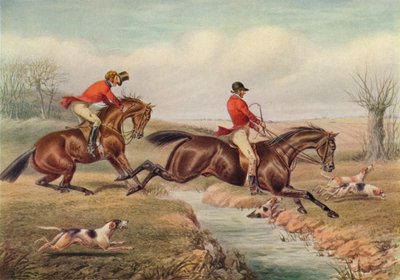 Sobre el arroyo, c. 1800, 1922 de Henry Thomas Alken