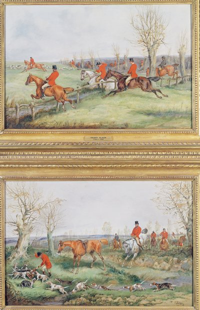 Par de escenas de caza, siglo XIX de Henry Thomas Alken