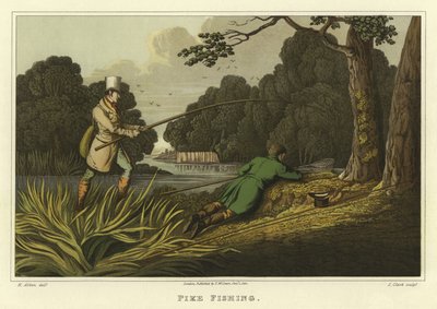 Pesca de lucios de Henry Thomas Alken