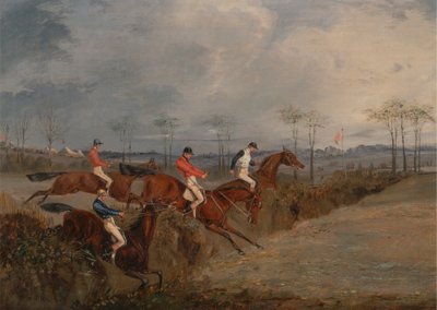 Escenas de una carrera de obstáculos: Otro seto de Henry Thomas Alken