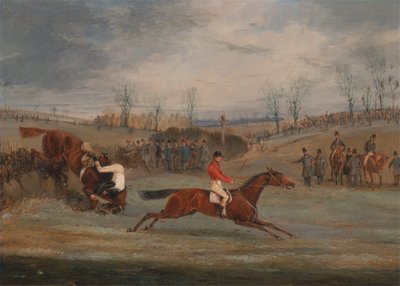 Escenas de una carrera de obstáculos: Cerca de la meta de Henry Thomas Alken