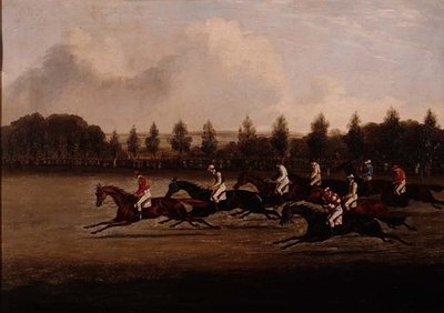 Inicio del Doncaster St. Leger de Henry Thomas Alken