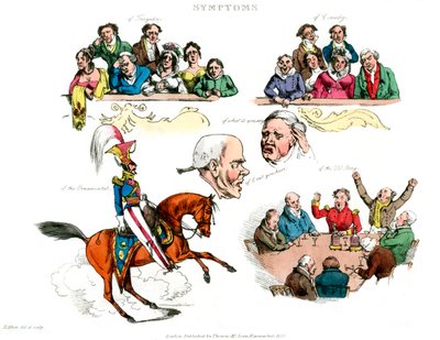 Síntomas de estar divertido, 1822 de Henry Thomas Alken