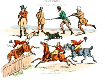 Síntomas de estar divertido, 1822 de Henry Thomas Alken