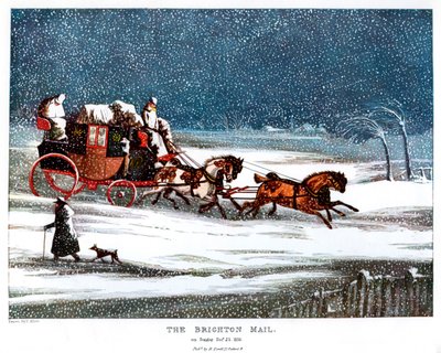 El correo de Brighton en Navidad, 1836 1905 de Henry Thomas Alken