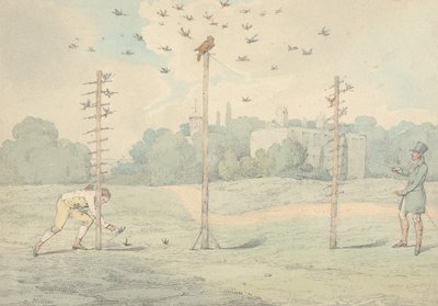 «Los deportes nacionales de Gran Bretaña», 1821: La caza del búho de Henry Thomas Alken