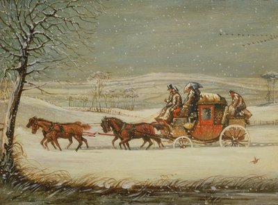 El Correo Real en Invierno de Henry Thomas Alken