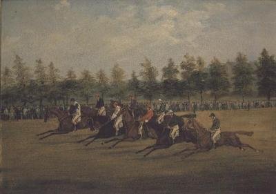 El inicio del St. Leger de Henry Thomas Alken