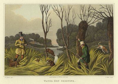 Caza de Gallineta de Agua de Henry Thomas Alken