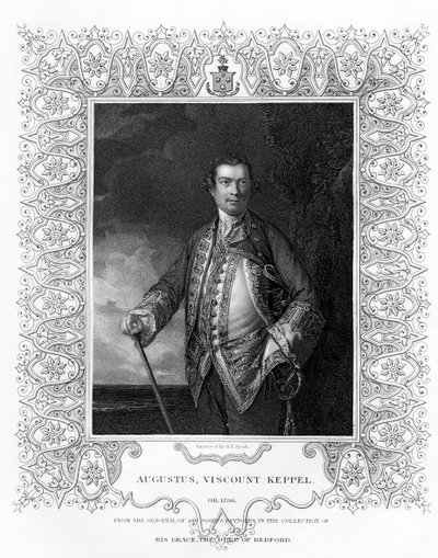 Augustus Keppel, Vizconde Keppel, 1725-1786, siglo XIX de Henry Thomas Ryall