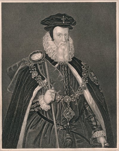 William Cecil, Lord Burghley, principios-mediados del siglo XIX de Henry Thomas Ryall