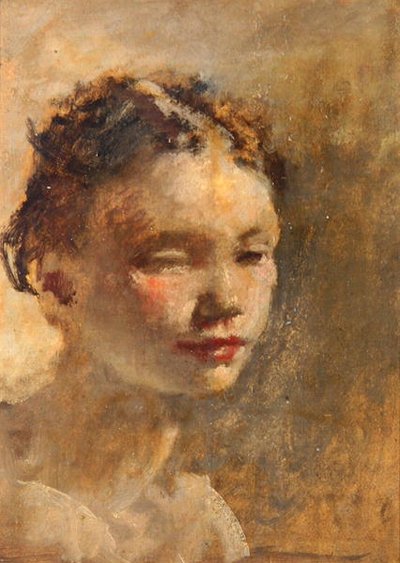 Cabeza de niña, c.1930 de Henry Tonks