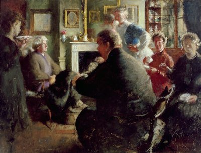 Steer en Casa, 109 Cheyne Walk (en Nochebuena) c.1929-30 de Henry Tonks