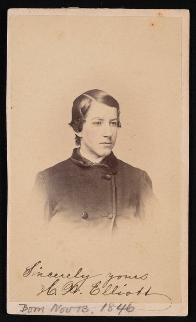 Retrato de Henry Wood Elliott 1846-1930, 1865 de Henry Ulke