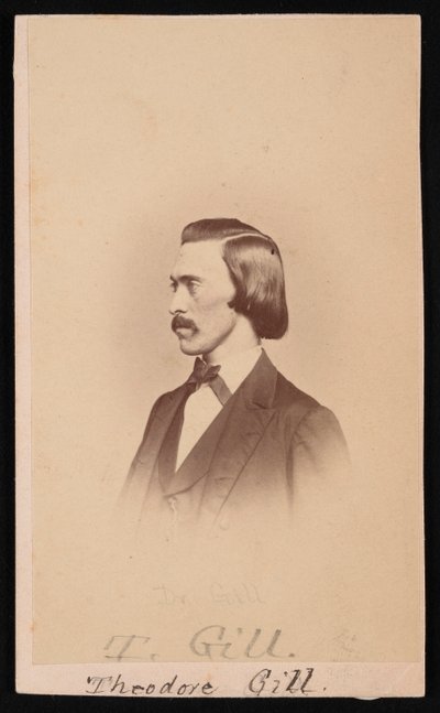 Retrato de Theodore Nicholas Gill 1837-1914, entre 1865 y 1870 de Henry Ulke