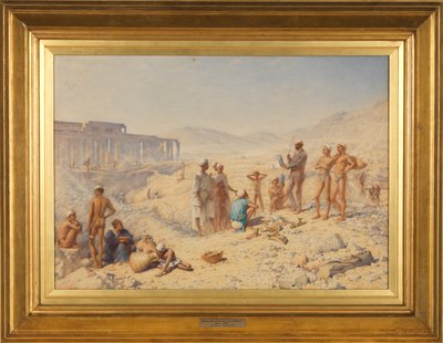 Excavando en Egipto: Profesor Petrie en Tebas de Henry Wallis