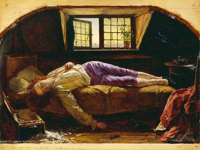 La muerte de Chatterton de Henry Wallis