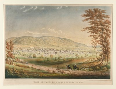 Vista de Painted Post, Steuben Co. NY desde el lado norte de Henry Walton