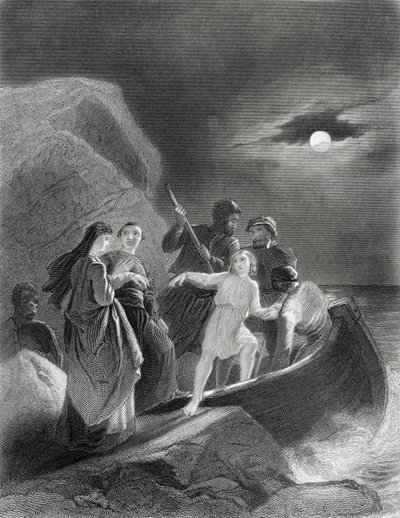 La fuga de Irlanda de Gerald Fitzgerald en 1539, de 